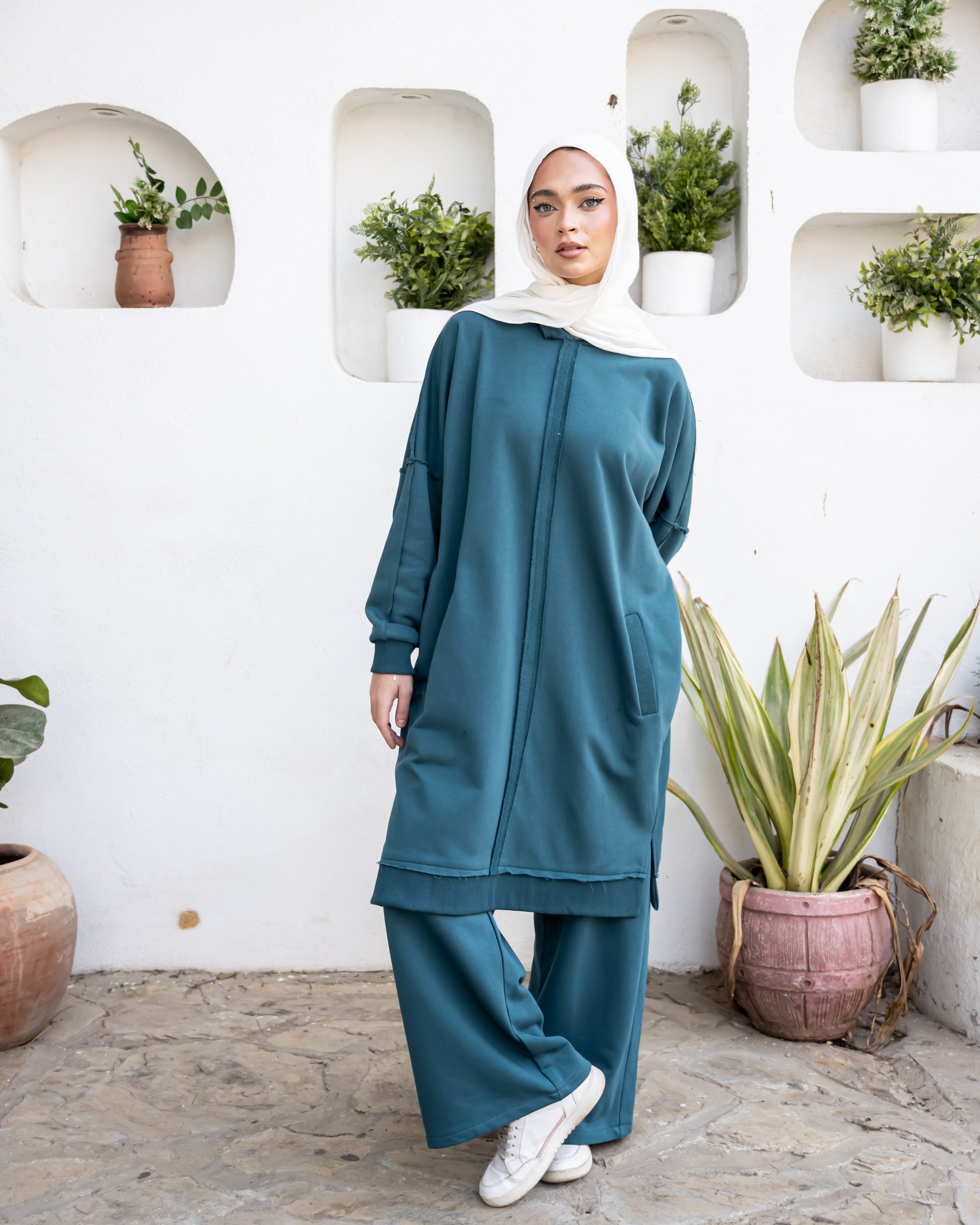 Melton Pants - Teal