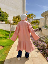 Large Pockets Shirt - Rose