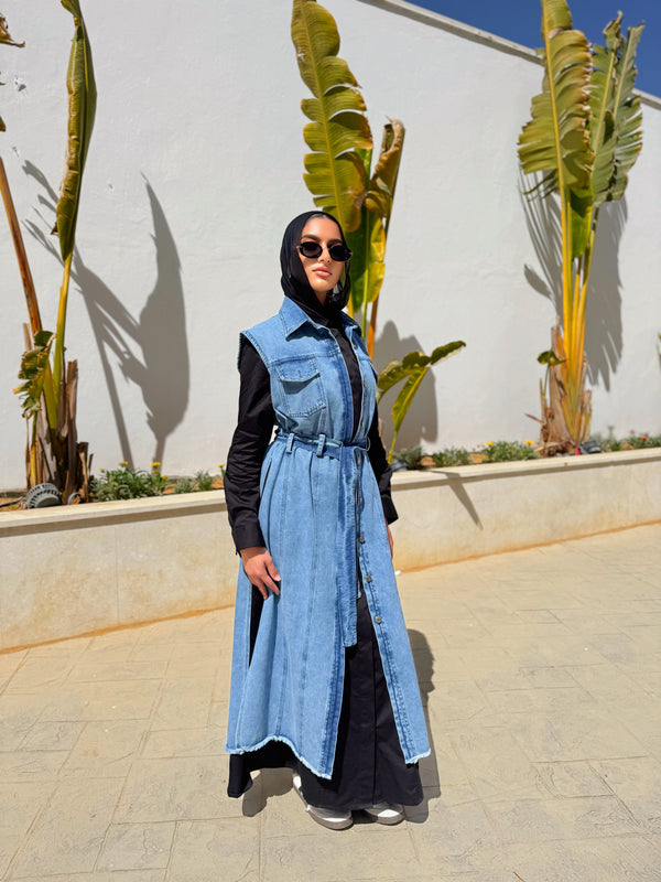 Gabardine Dress - Black