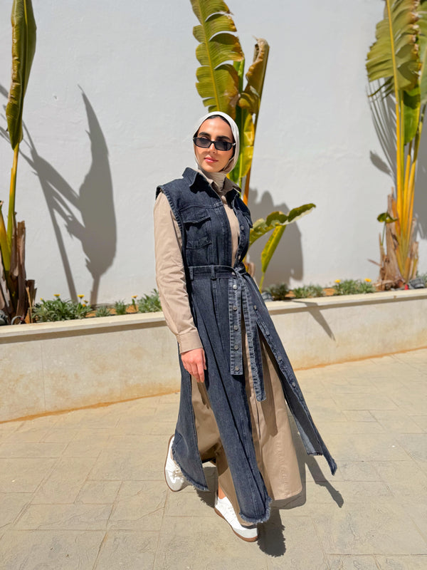 Gabardine Dress - Beige