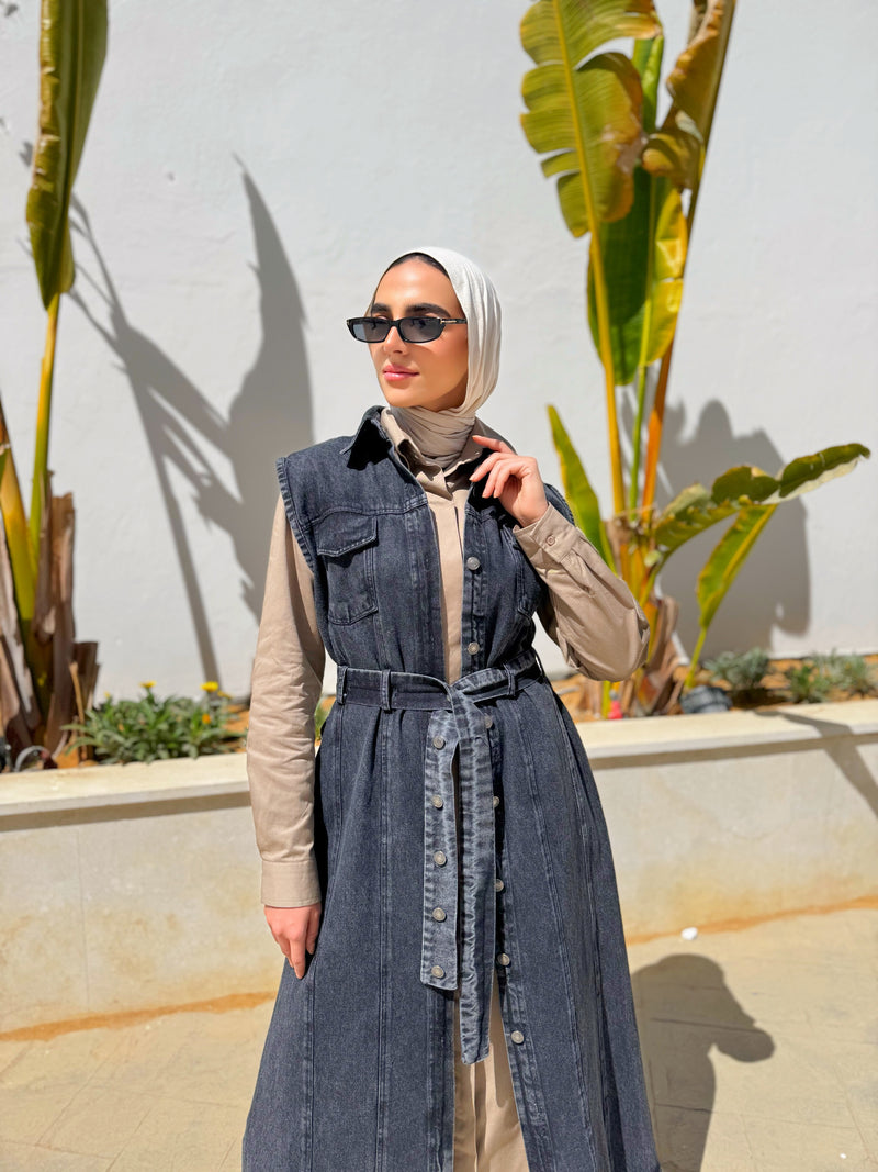Gabardine Dress - Beige