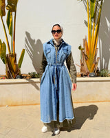 Gabardine Dress - Olive