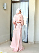 Tie-Neck Dress-Rose (available only at stores)