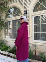 Basic Knit Pullover - Magenta