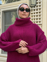 Basic Knit Pullover - Magenta