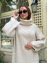 Basic Knit Pullover - Beige