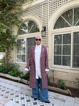 Sequins Coat - Fuchsia