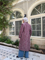 Sequins Coat - Fuchsia