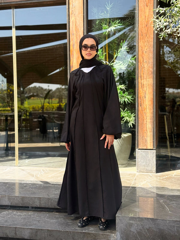 Tuck Detailed Dress - Black