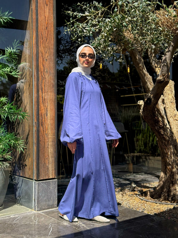 Tuck Detailed Dress - Blue