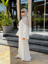 Tuck Detailed Dress - Offwhite