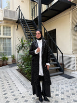 Sequins Coat - Black