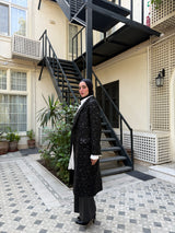 Sequins Coat - Black