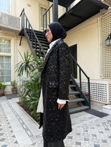 Sequins Coat - Black