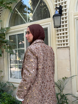 Sequins Coat - Gold