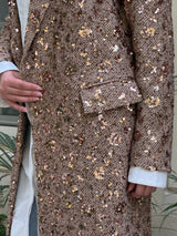 Sequins Coat - Gold