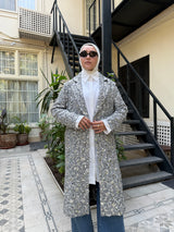 Sequins Coat - Silver