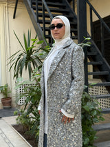 Sequins Coat - Silver
