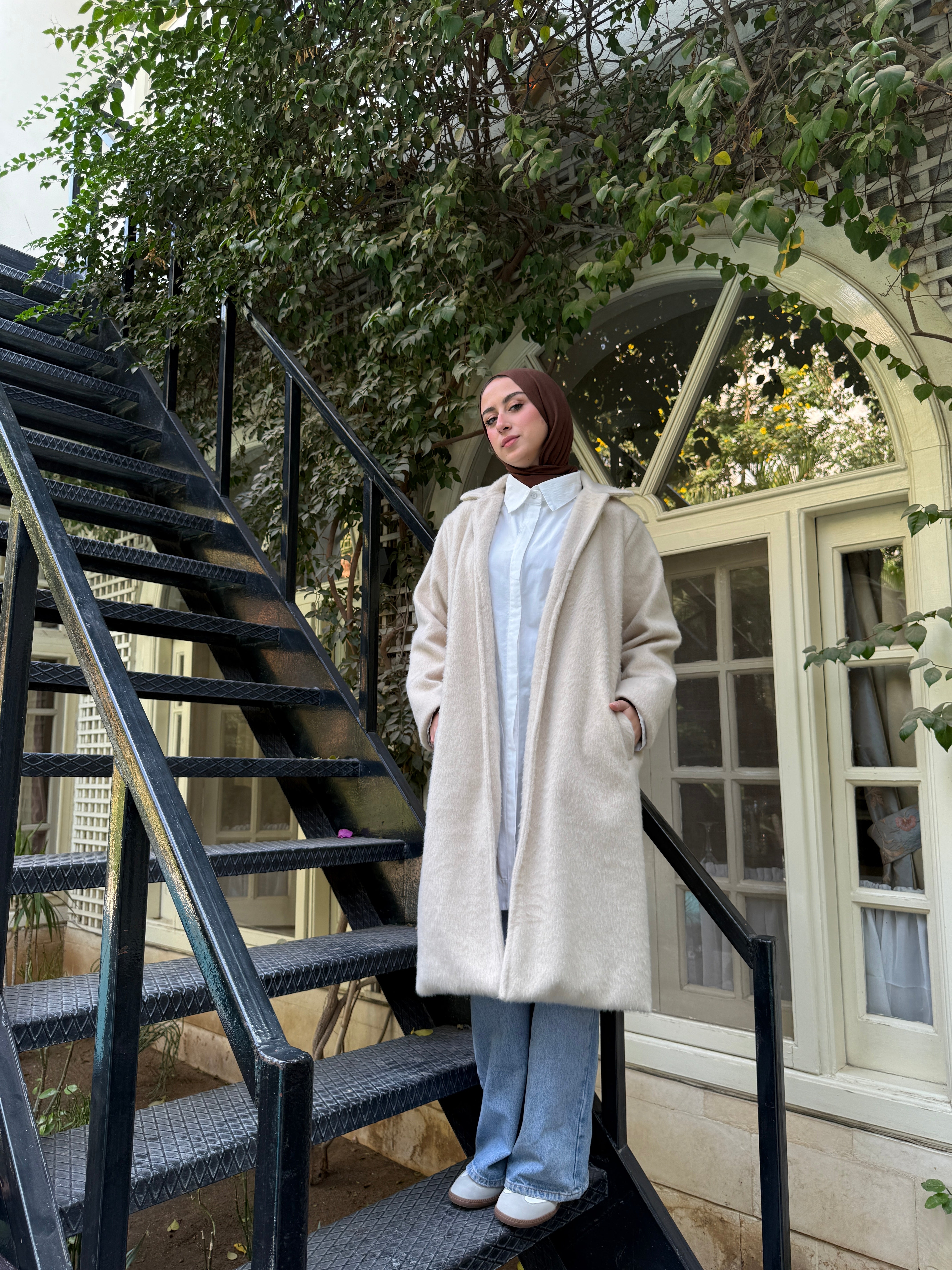 Basic Fur Jacket - Beige
