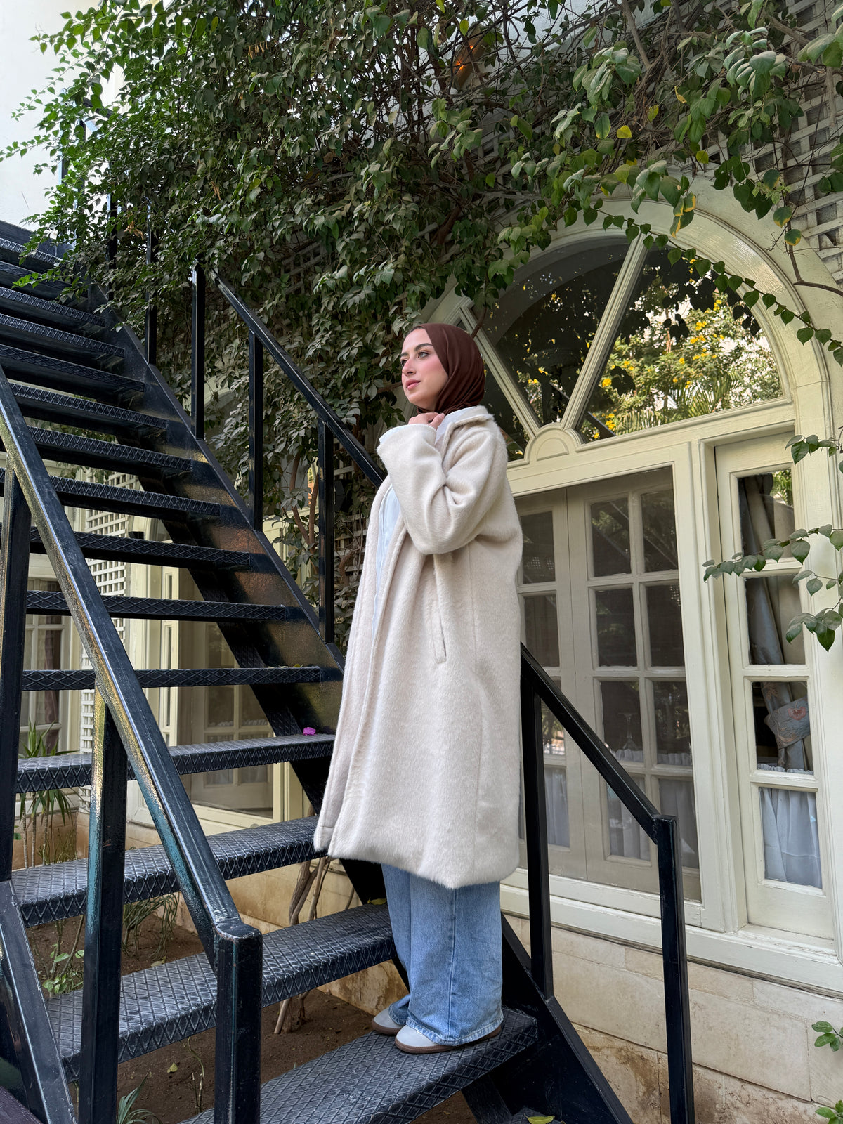 Basic Fur Jacket - Beige