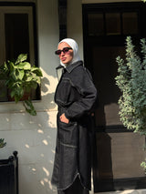 Raw Denim Shirt - Black