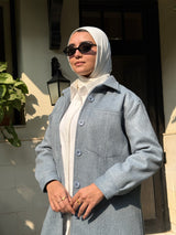 Felt Lined Shirt - Blue