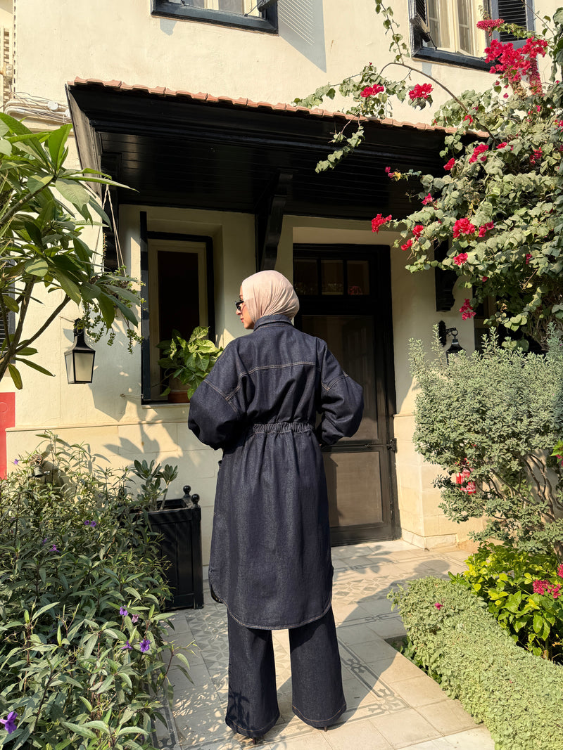 Raw Denim Pants - Blue