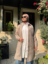 Felt Lined Shirt - Dark Beige