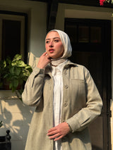 Felt Lined Shirt - Olive