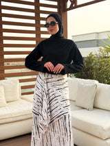 Polka Dots Skirt -Beige
