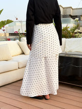 Polka Dots Skirt -White