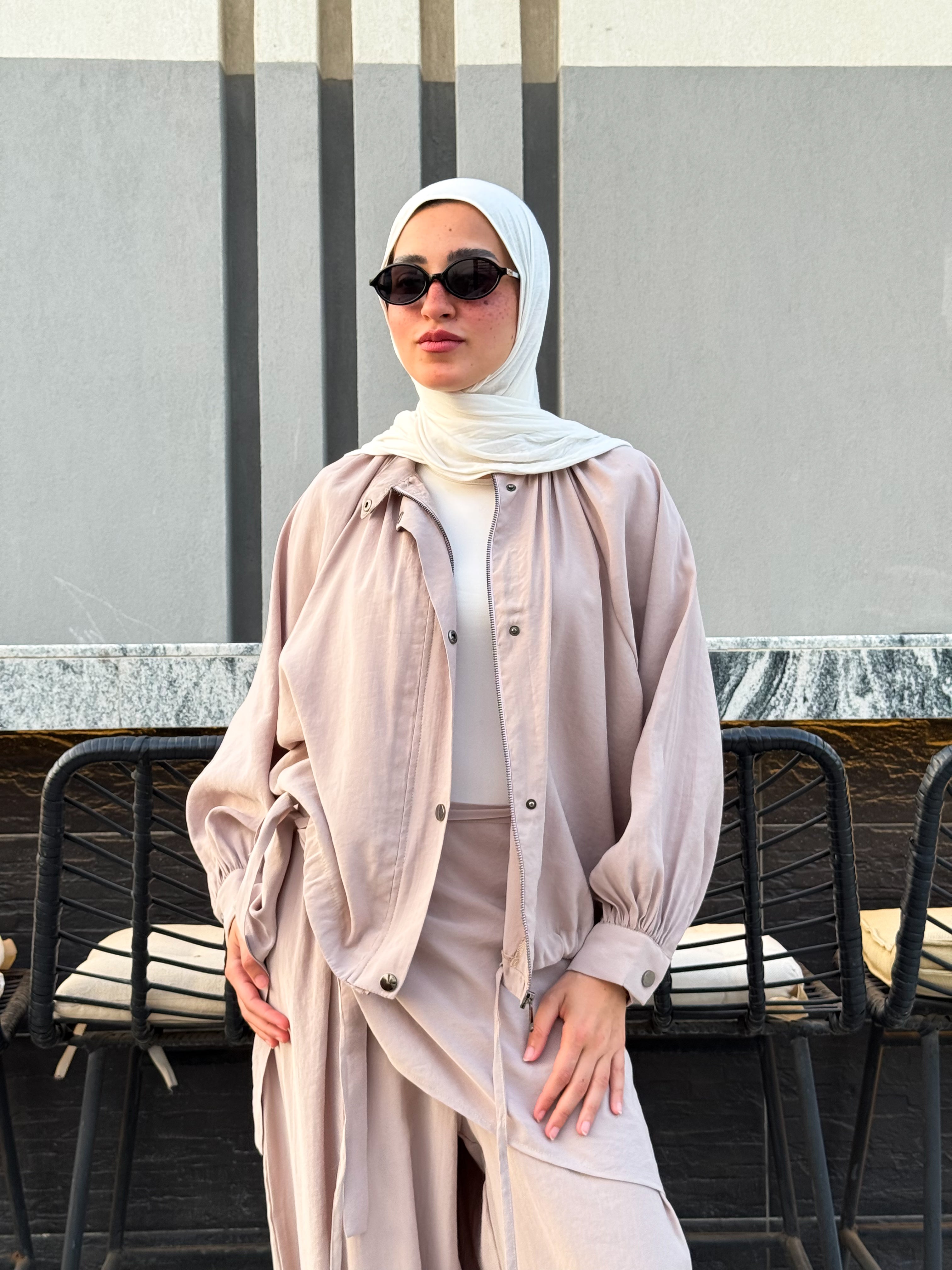 Oversized Jacket -Beige