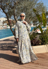 Chiffon Tiered Dress-Tie Dye