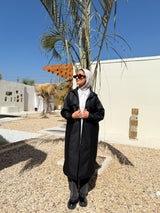 Lined Leather Shirt - Black