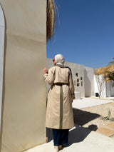 Two-tones Coat - Beige