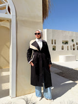 Two-tones Coat - Black