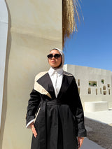 Two-tones Coat - Black