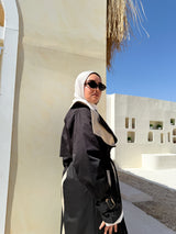 Two-tones Coat - Black