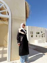 Two-tones Coat - Black