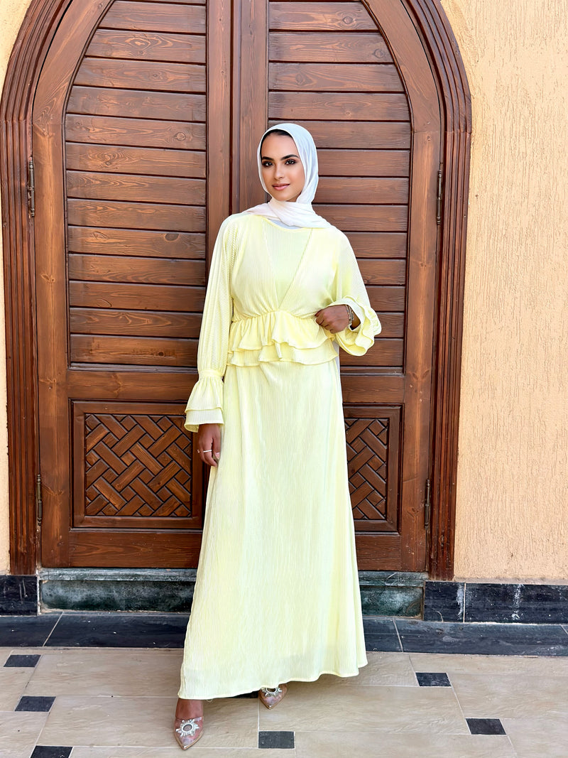 hijab satin dress Maysa Satin Dress in Royal Green Hijabglamour