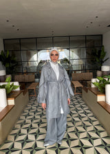Metallic Blazer-Grey