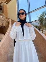 Cropped Shirt - White