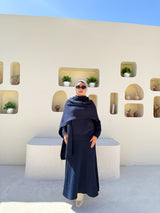 Flowy Knitted Skirt - Navy