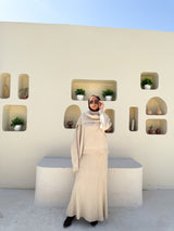 Flowy Knitted Skirt - Beige