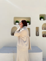 Flowy Knitted Skirt - Beige