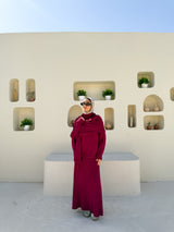 Flowy Knitted Skirt - Magenta