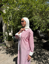 Double Collar Shirt -Red