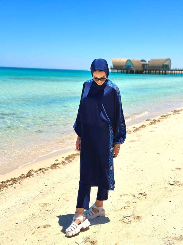 Double Layered Burkini-Blue