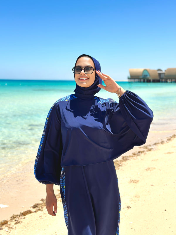 Double Layered Burkini-Blue