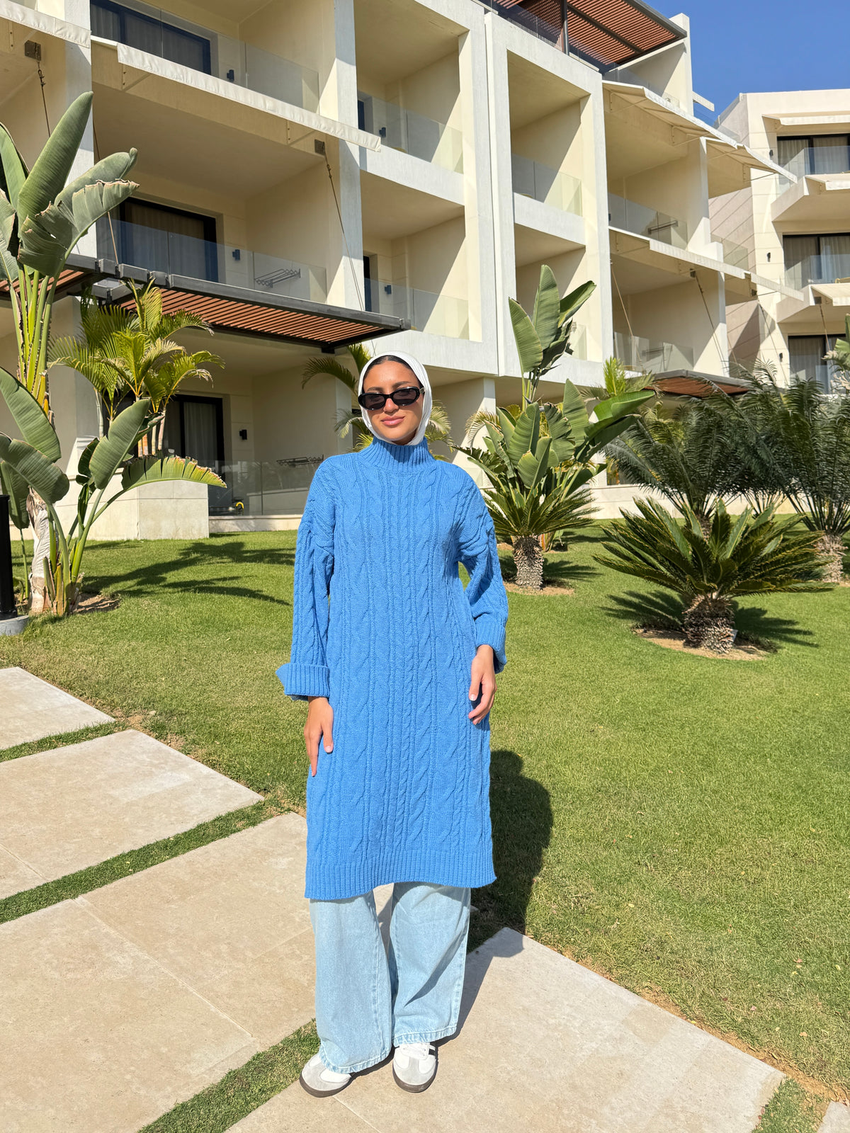 Braided Pullover - Blue